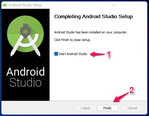 (10) Запустите Android Studio.