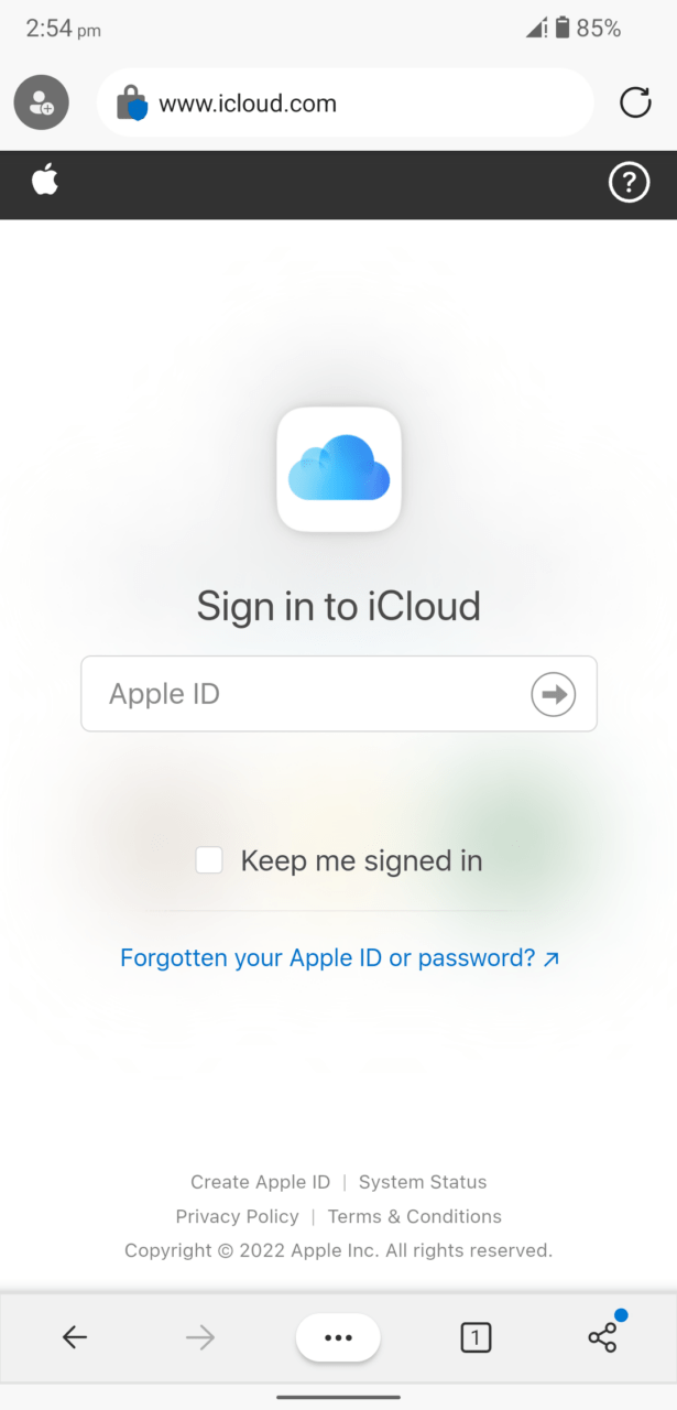 3 - Войти в iCloud