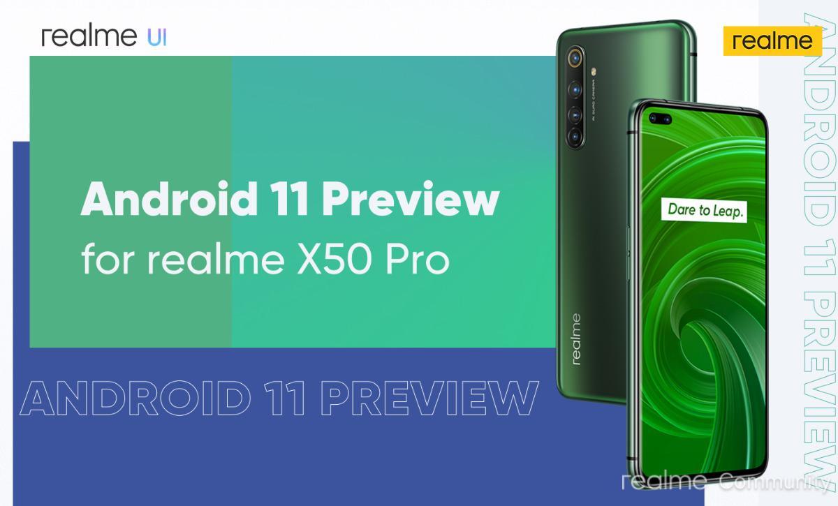 Android 11 на Realme X50