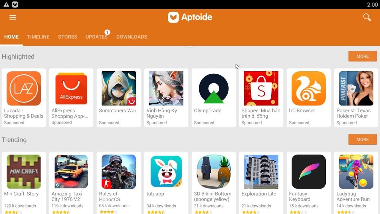 Магазин Aptoide