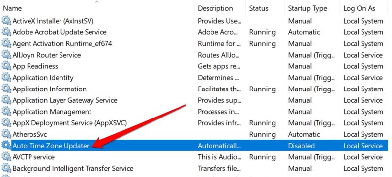 автоматическое обновление часового пояса Windows 11