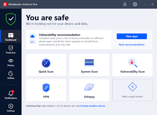 Bitdefender Антивирус Плюс