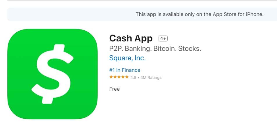 Приложение Cash в App Store