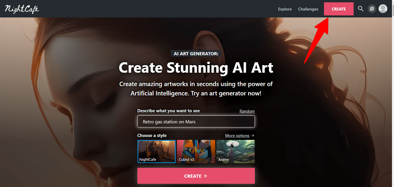 Создать изображение AI Art