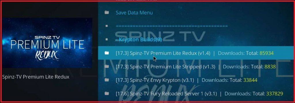 Загрузите последнюю версию Spinz-TV Lite