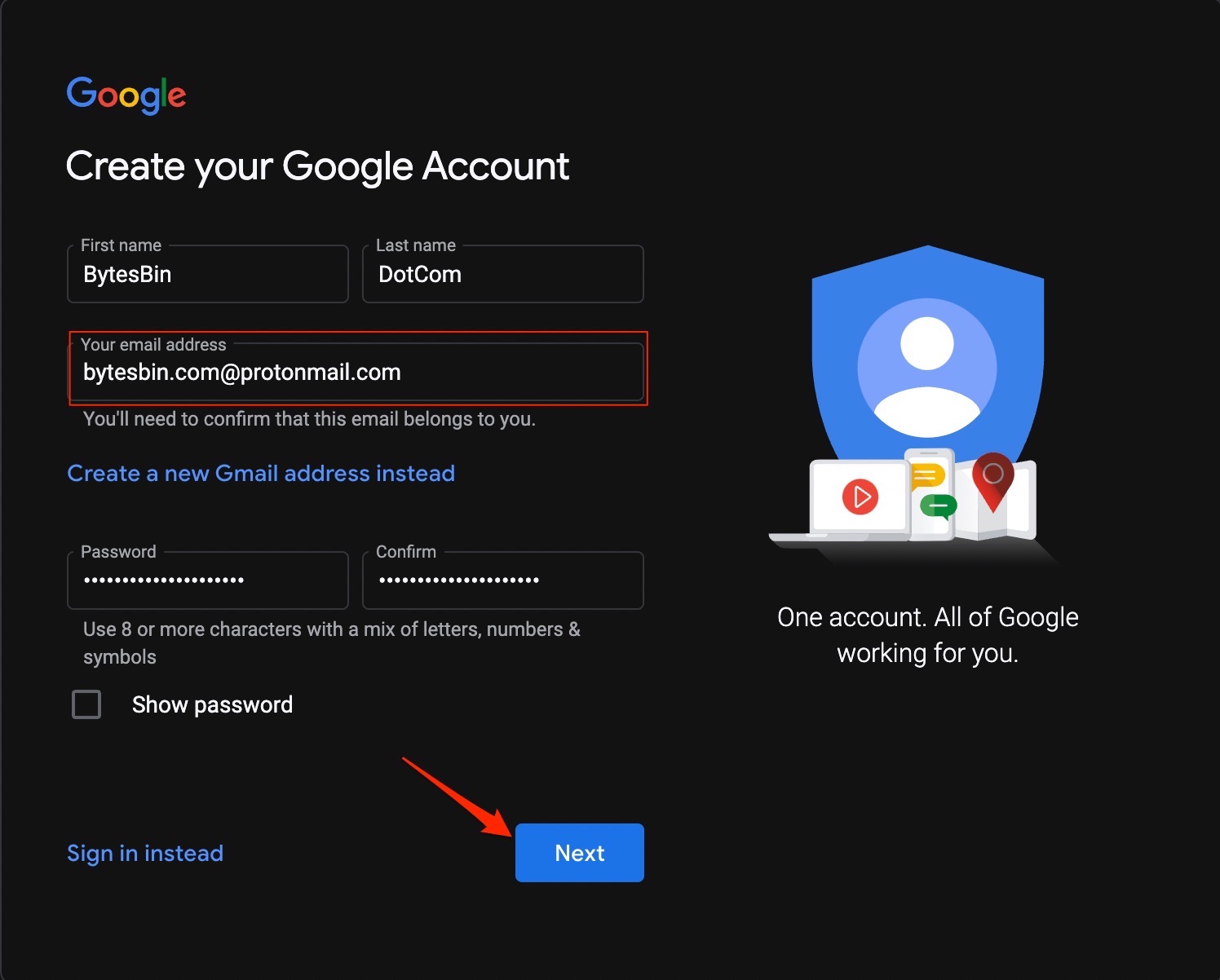 Enter_the_details__add_the_Email_address__enter_the_password_and_click_next