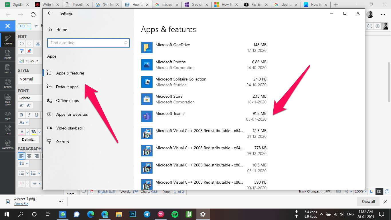 найдите приложение Microsoft Store