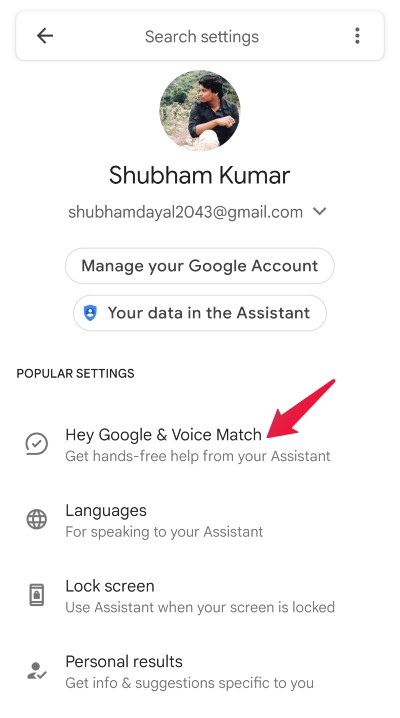 Привет, Google и Voice Match