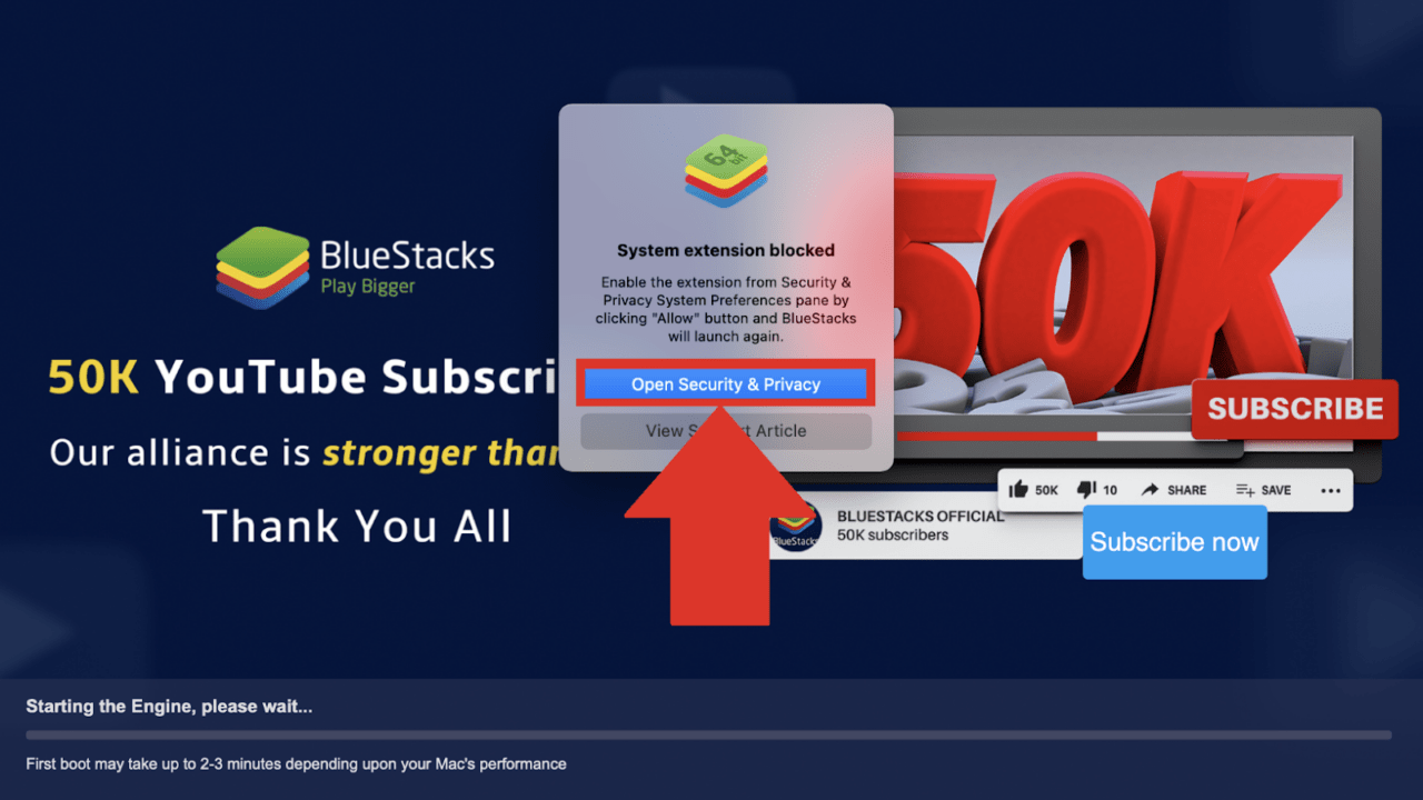 Вариант безопасности и конфиденциальности BlueStacks X