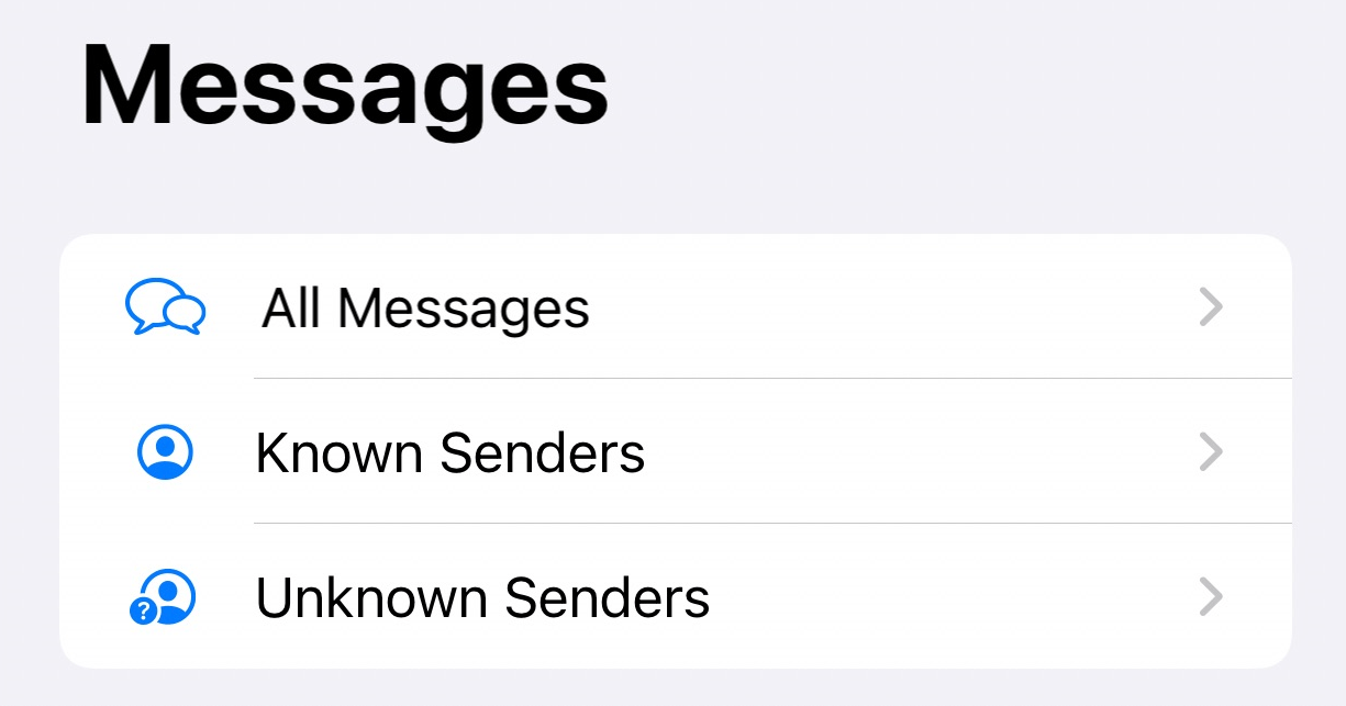 различные типы сообщений на вашем iPhone