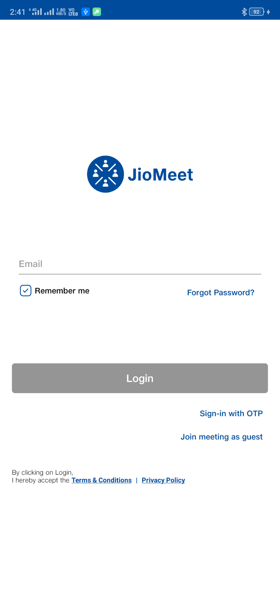 Электронная почта JioMeet