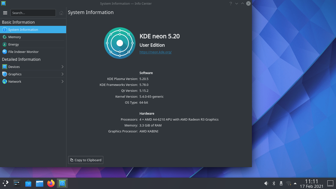 Неоновая система KDE