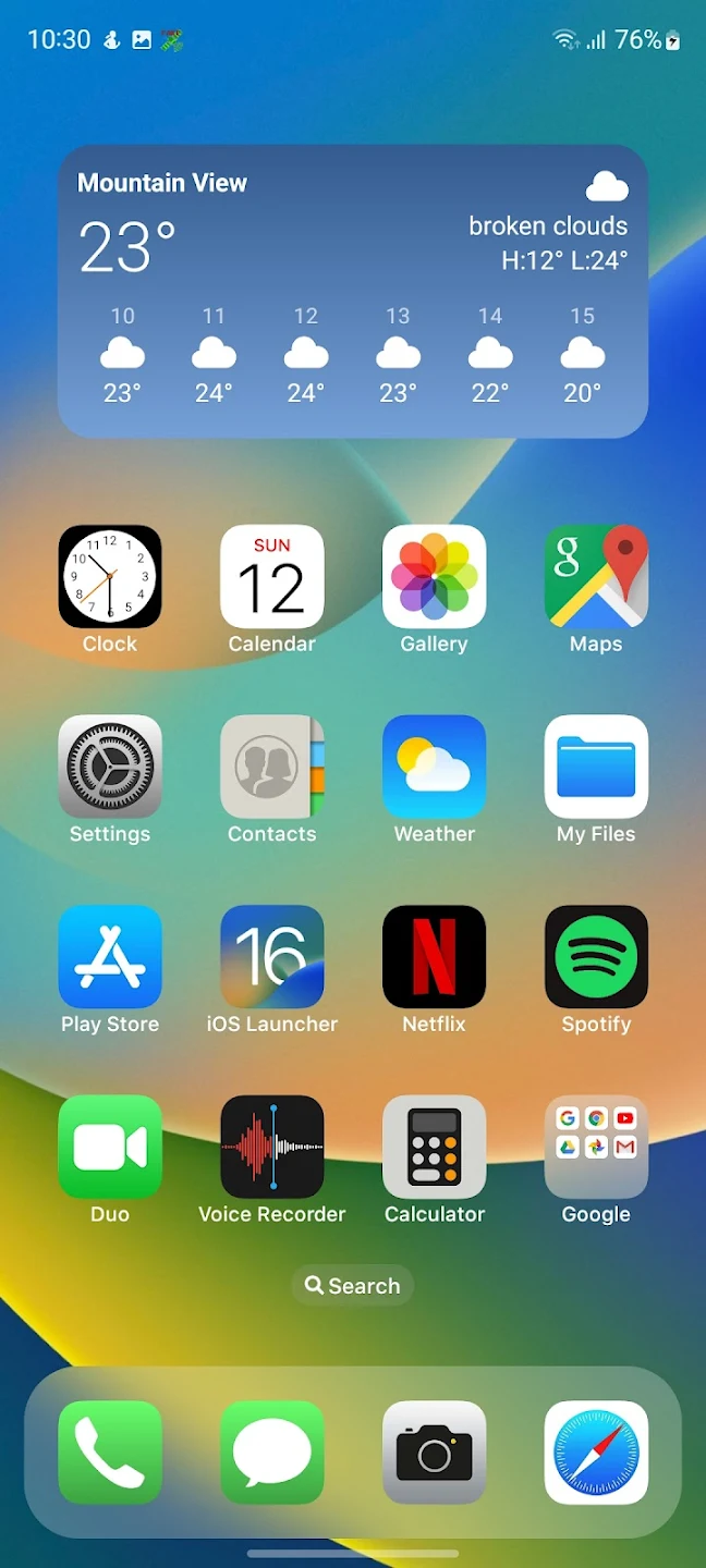 Лаунчер iOS 16