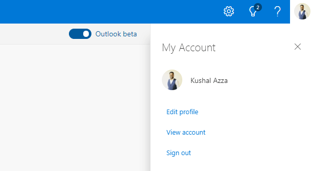 Ссылка для выхода из Microsoft Outlook