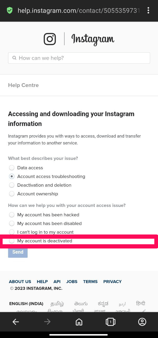 Как восстановить удаленный аккаунт Instagram? 3