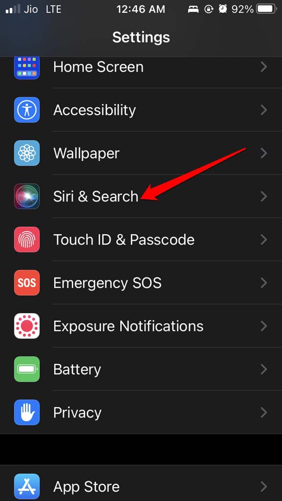 откройте Siri и выполните поиск iOS