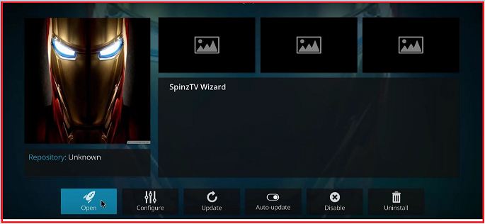 Откройте SpinzTV Pro