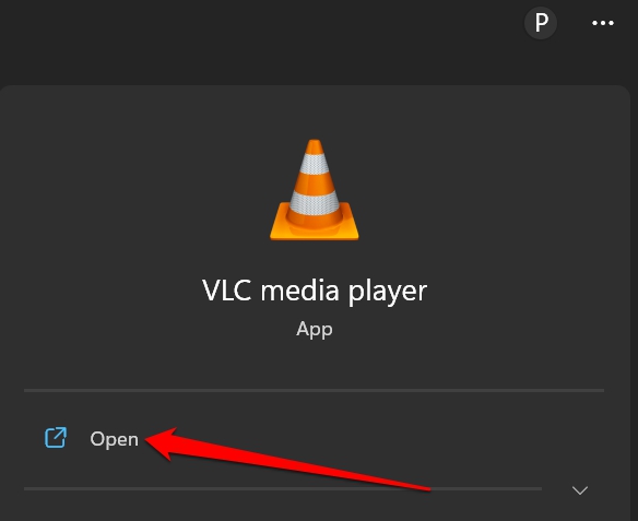 открыть VLC в Windows