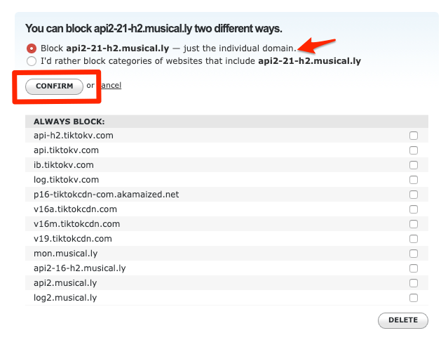 Панель управления OpenDNS > Настройки > Фильтрация веб-контента > Музыкальная блокировка»></p>
<p><em><strong>Примечание</strong>. Этот список доменных имен TikTok будет часто обновляться, поэтому вы можете добавить эту страницу в закладки и посещать ее примерно каждую неделю, чтобы увидеть какие-либо новые дополнения или изменения.</em></p>
<h2><span id=