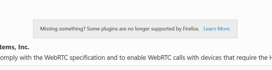 Плагины, не поддерживаемые в Firefox