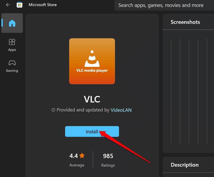 переустановить медиаплеер VLC в Windows