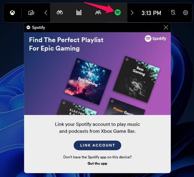 Опция Spotify