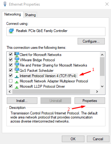 выберите-Internet-Protocol-Version-4-TCPIPv4-и затем щелкните-Свойства-чтобы-показать-его-параметры-1