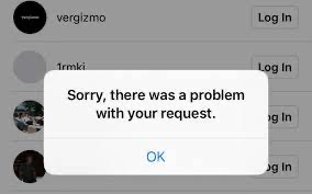 извините, возникла проблема с вашим запросом Instagram
