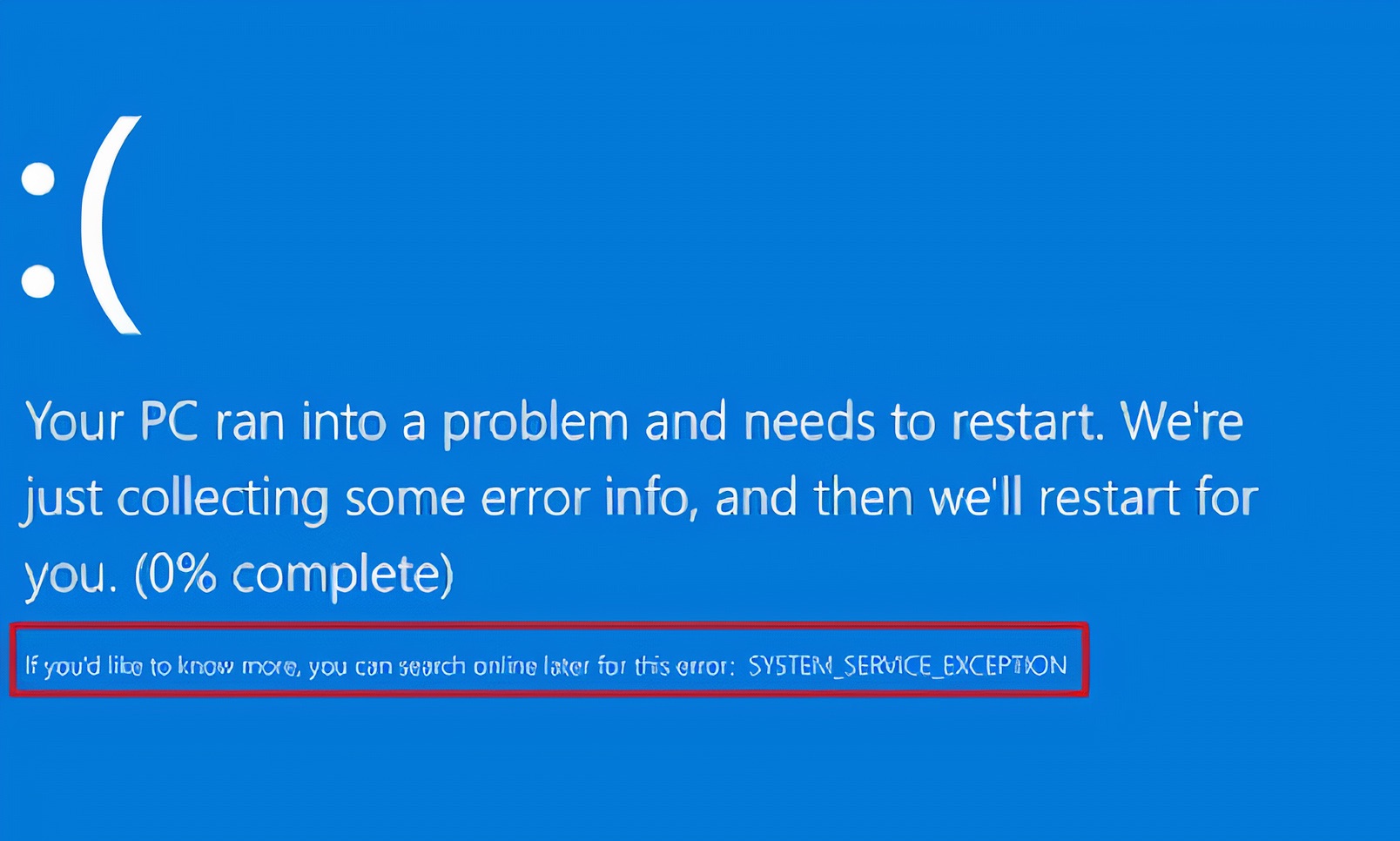 Ошибка System_Service_Exception в Windows 11