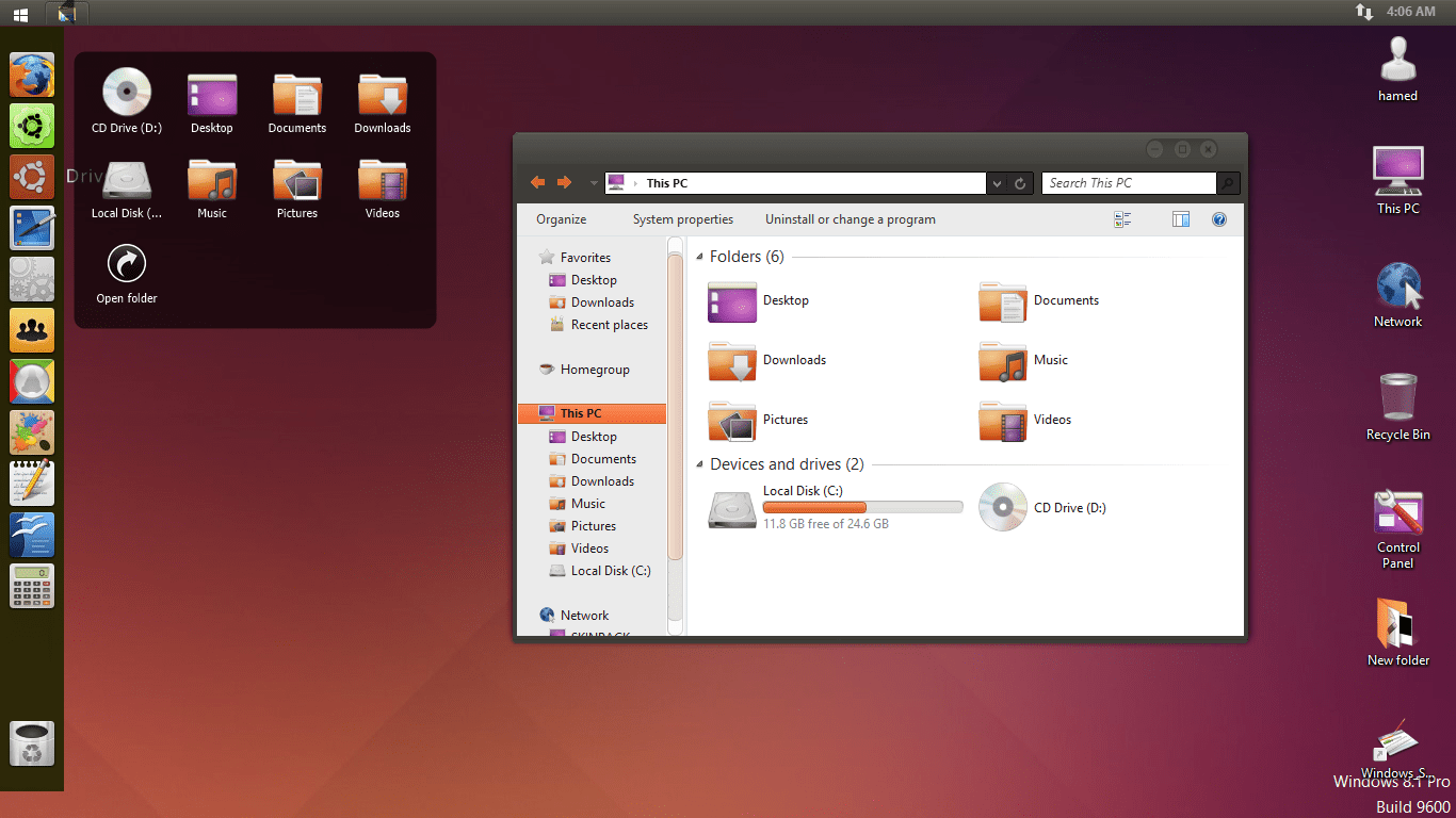 Скинпак Ubuntu