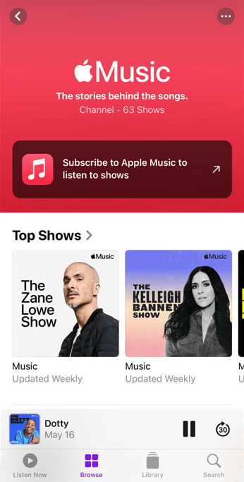 Обновить Apple Music