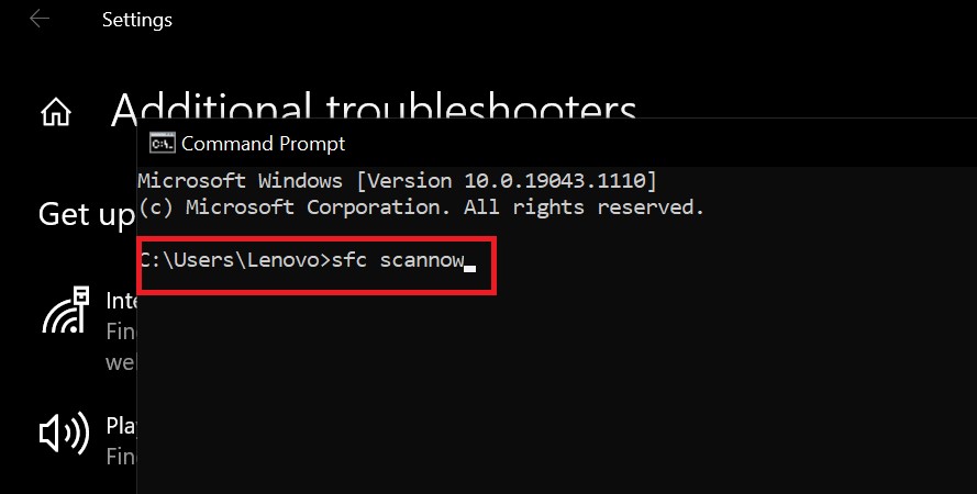 используйте sfc scannow, чтобы исправить ошибку Windows 10 0x80240016