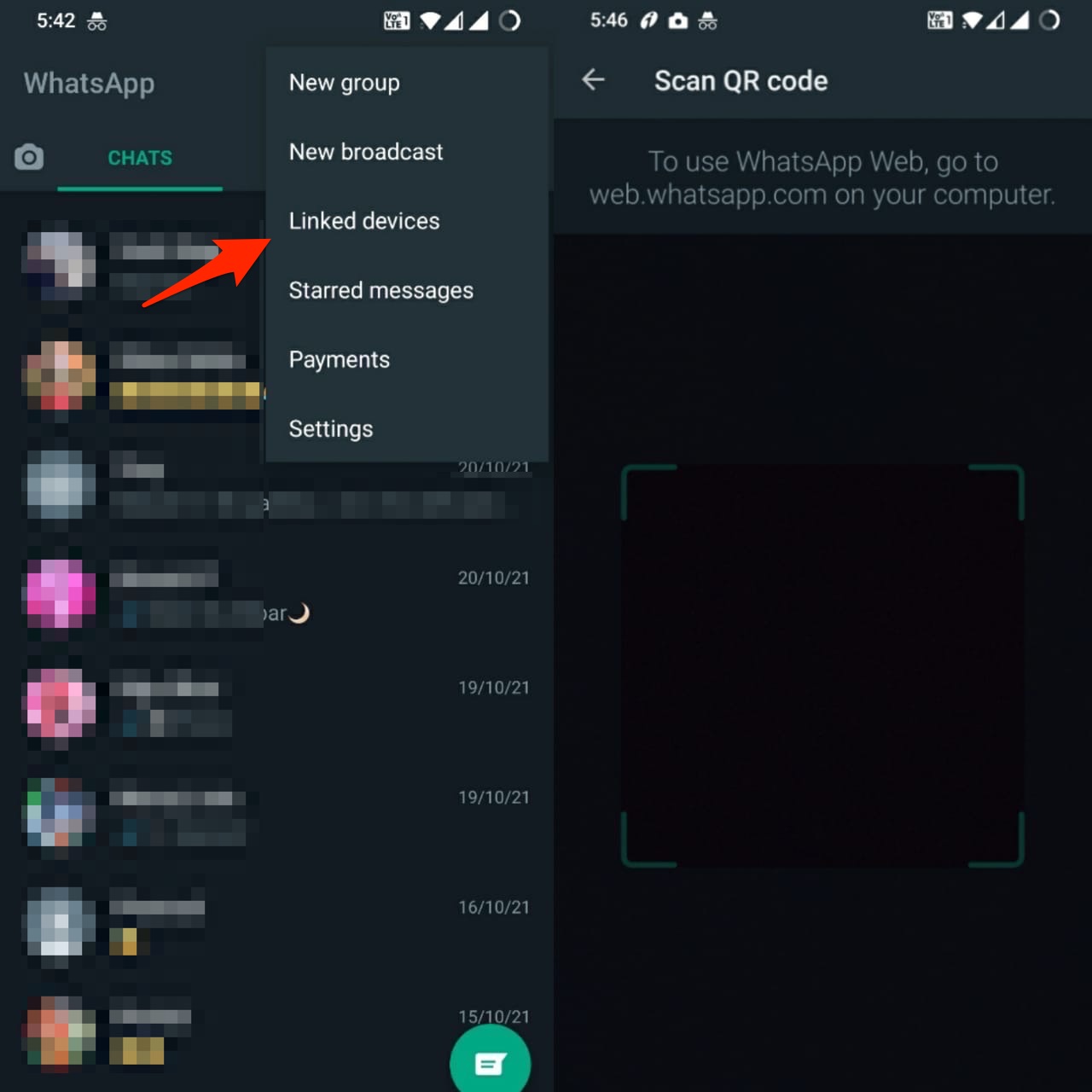 Как использовать WhatsApp Web на Android? 1