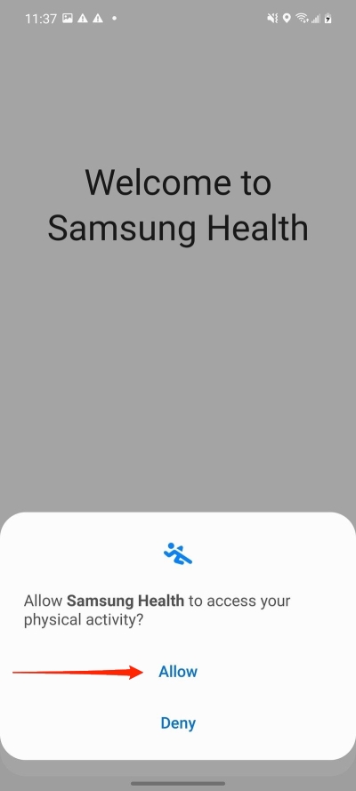 Samsung Health разрешит разрешения