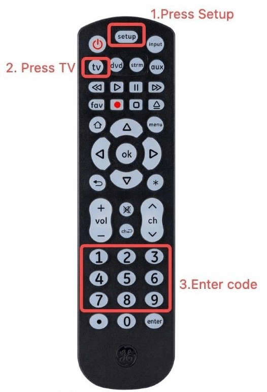 Программа GE Universal Remote с кодом