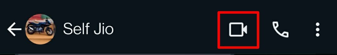 как начать видеозвонок с контактом WhatsApp