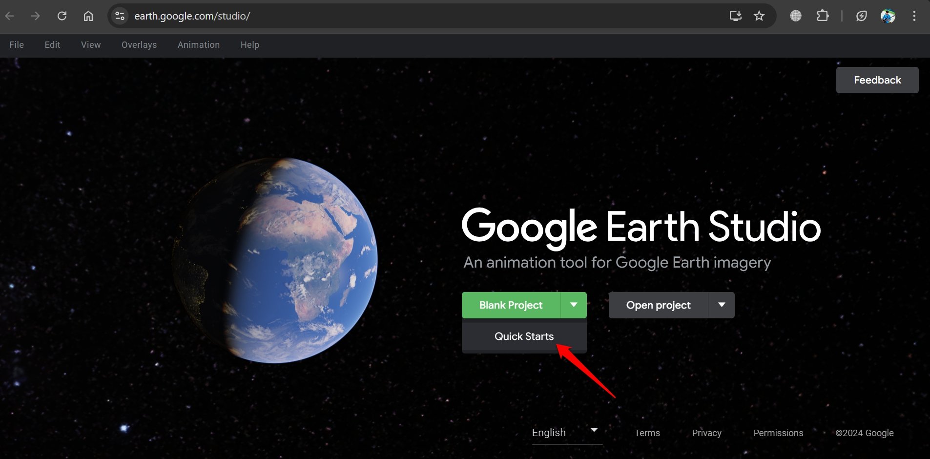 Google Earth Studio: быстрое начало работы