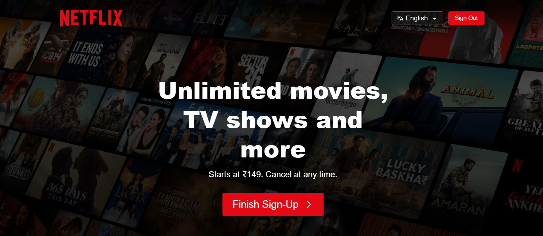 Официальная платформа Netflix