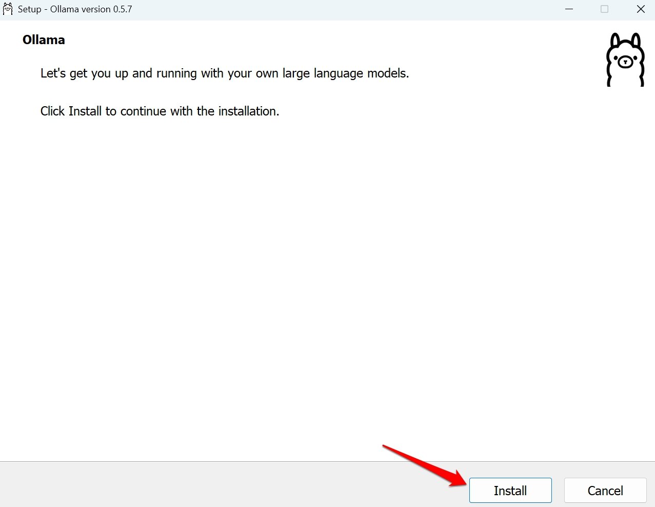 Как установить Ollama в Windows