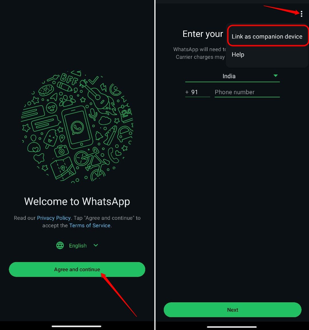 Ссылка WhatsApp Litex на основную учетную запись WhatsApp