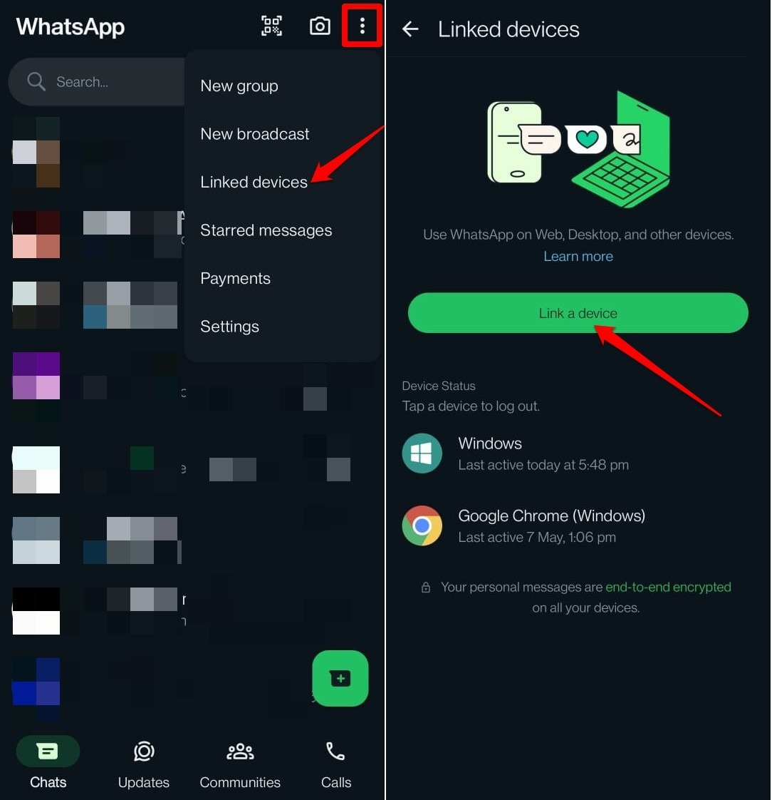 Свяжите свой компьютер, чтобы использовать WhatsApp на настольном клиенте