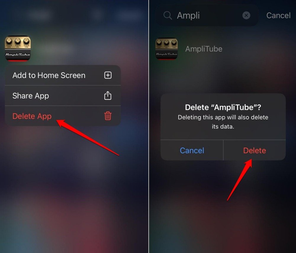 Удалить неиспользованные приложения на iPhone
