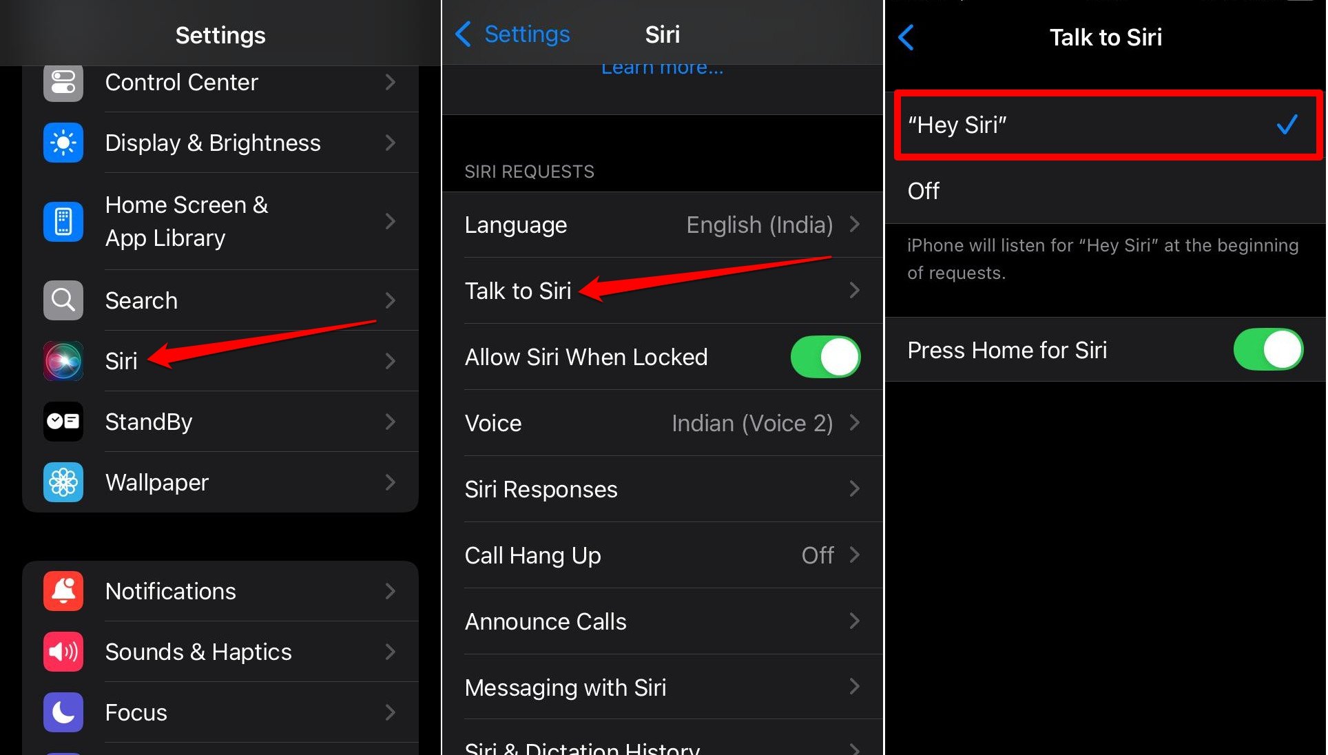 Включите Hey Siri на iPhone в iOS 18