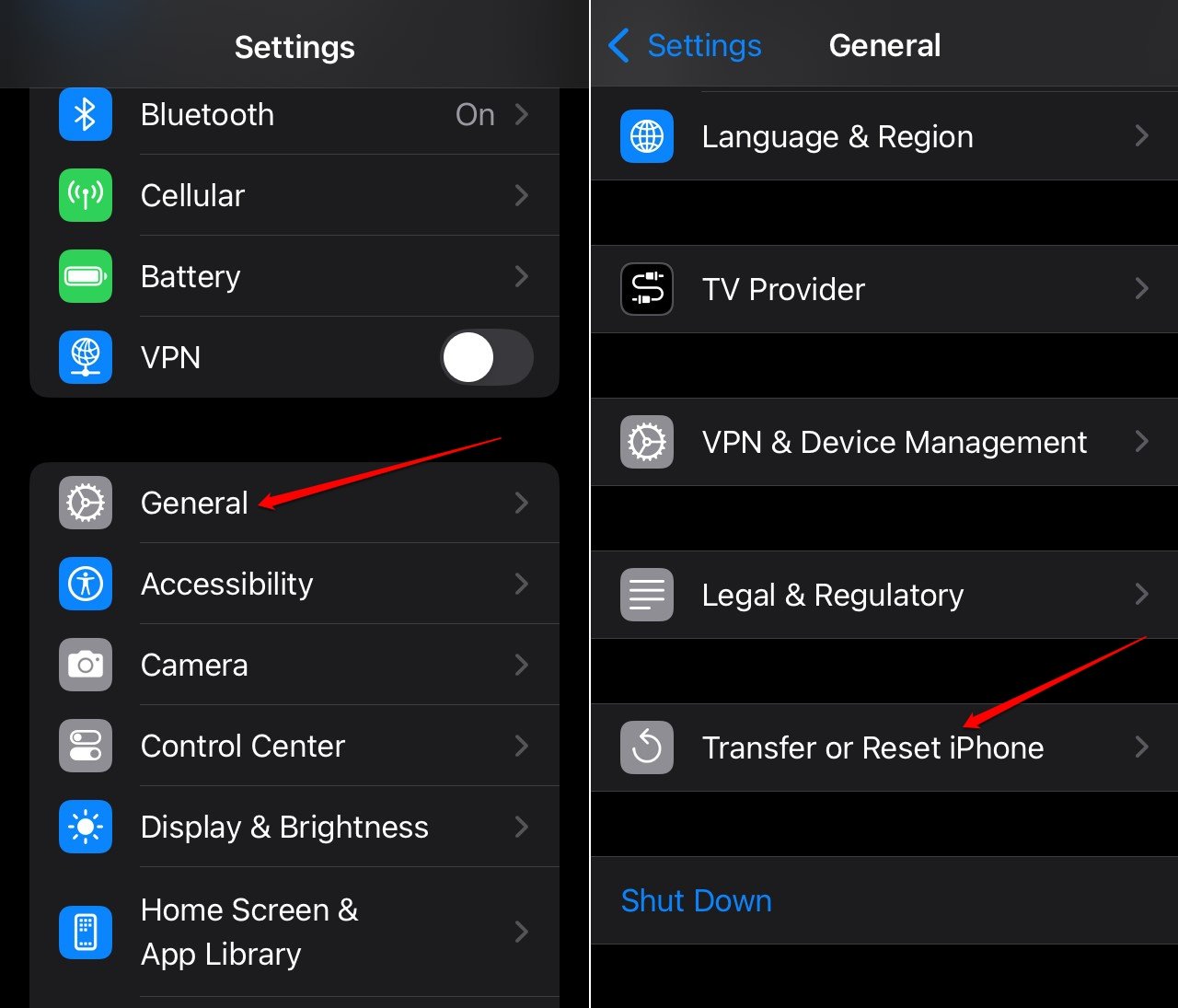 Передача сброса iPhone в iOS 18