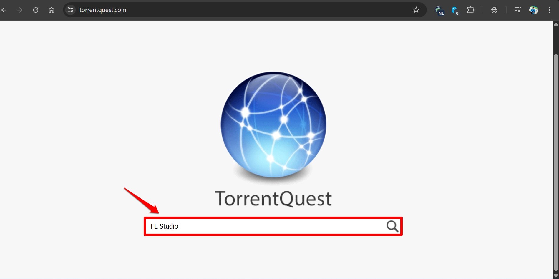 Поиск торрент -файла на TorrentQuest